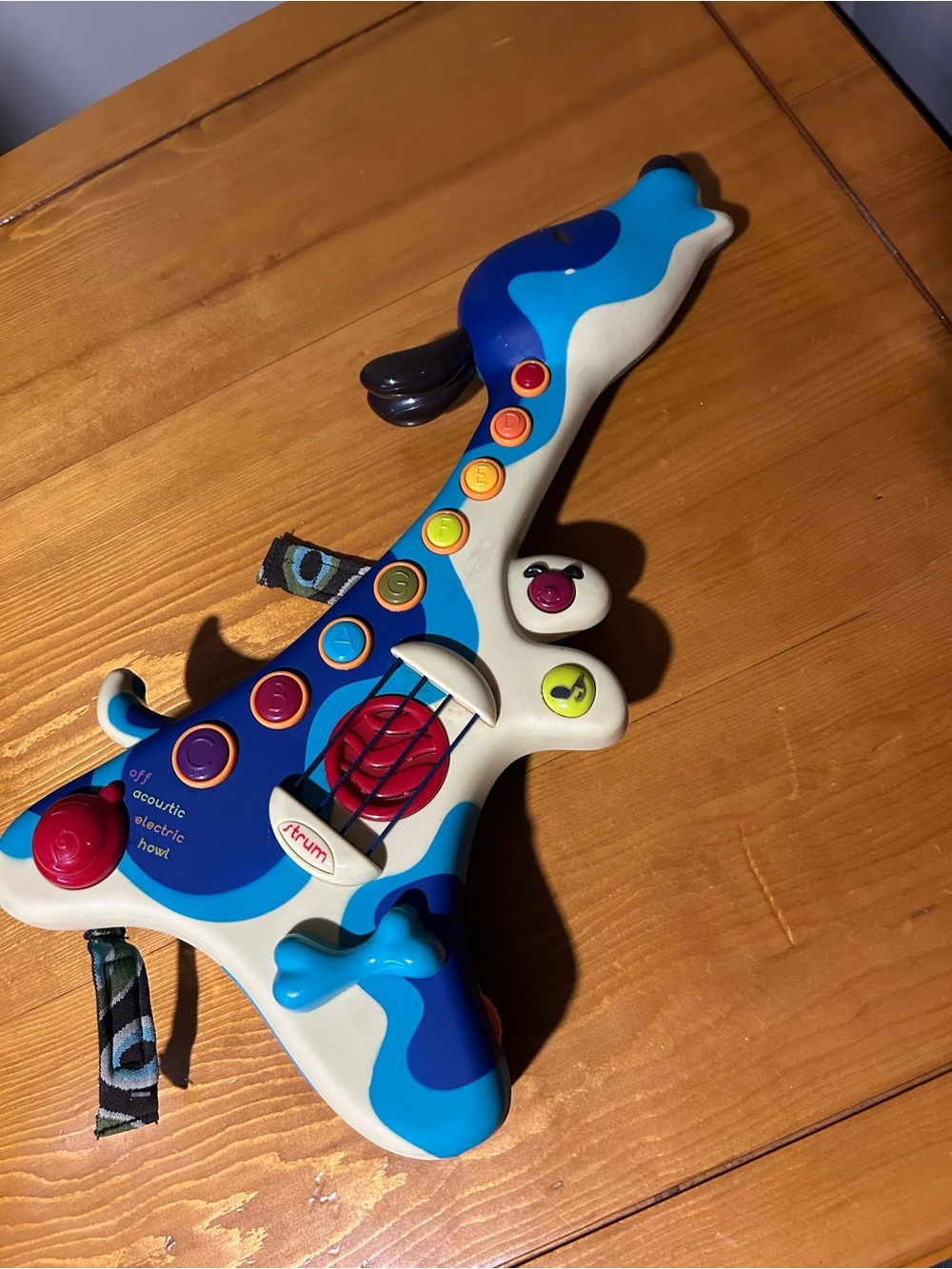 FREE! B toys Kids Blue Electronic Toy Guitar with Buttons and Sounds